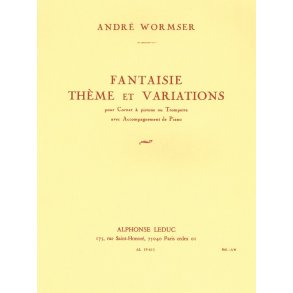 Lucien Wurmser: Fantaisie, Thème et Variations (Bb trpt) (Trumpet & Piano)