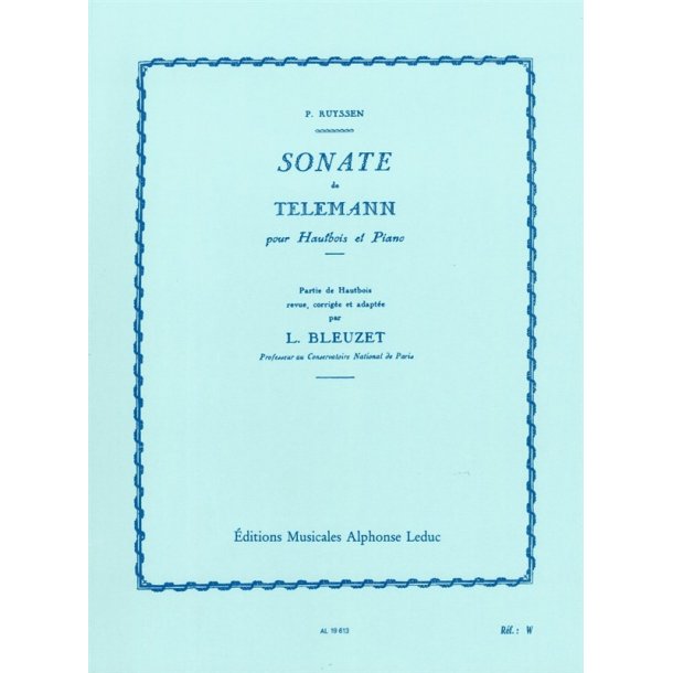 Georg Philipp Telemann: Sonata In A Minor (Oboe and Piano)