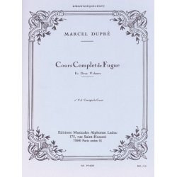 Marcel Dupr&eacute;: Cours complet de Fugue Vol.2 (Organ)