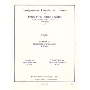 Fernand Oubradous: Enseignement complet Vol.2 (Bassoon solo)