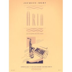 Jacques Ibert: Aria In D Flat - Alto Saxophone And Piano