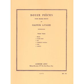 Gaston Litaize: 12 Pièces Vol.1 (Organ)