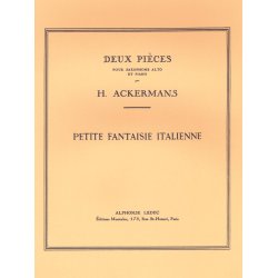 H.de Ackermans: Petite Fantaisie italienne (Saxophone-Alto & Piano)