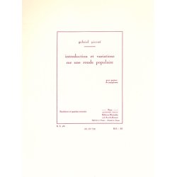 Gabriel Piern&eacute;: Introduction et Variations (Saxophones 4)