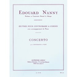Edouard Nanny: Concerto in E minor (Double Bass & Piano)