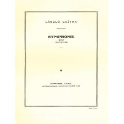 Lajtha Sinfonie Ou Sinfonie No.1 In 4 Orchestra Score