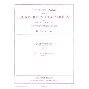 Vieuxtemps Premier Solo Extrait Concerto No 4 Op 31 Violin & Piano Bk