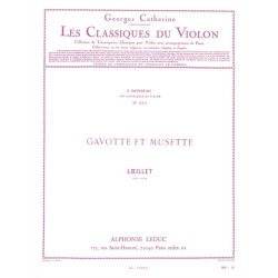 John Loeillet: Gavotte et Musette (Classiques No.373) (Violin & Piano)