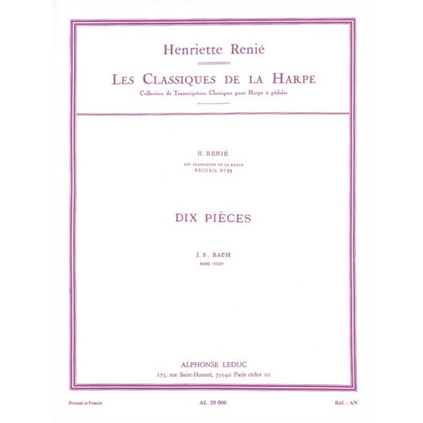 Johann Sebastian Bach: Les Classiques de la Harpe Vol.11 (Harp solo)