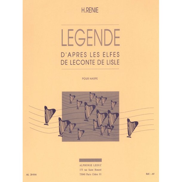 Henriette Reni&eacute;: L&eacute;gende d'apr&egrave;s 'Les Elfes' de Leconte de Lisle (Harp solo)
