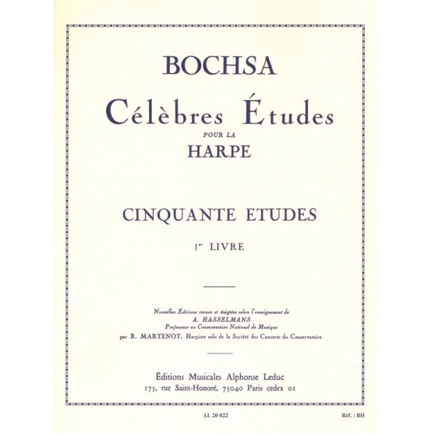 Robert Nicholas Charles Bochsa: 50 Etudes Op.34 Vol.1 (Harp Solo)