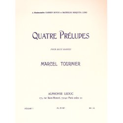 Marcel Tournier: 4 Pr&eacute;ludes Op.16, 1&egrave;re Suite (Harps 2)