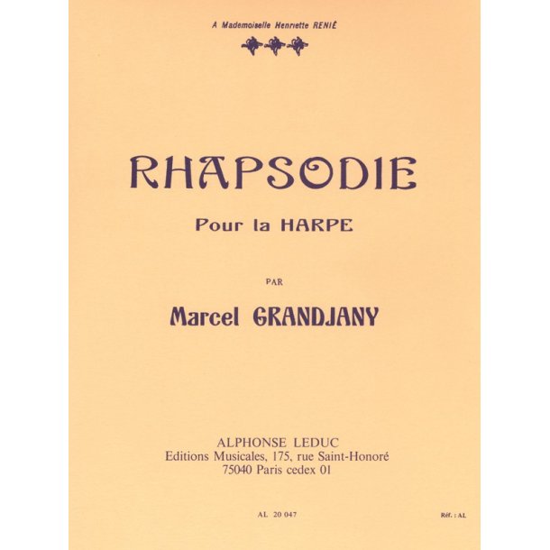 Marcel Grandjany: Rhapsodie (Harp solo)
