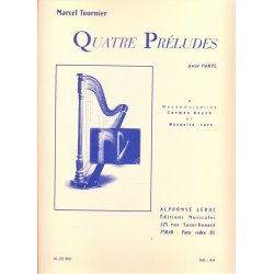 Marcel Tournier: Quatre Pr&eacute;ludes Op.16 (Harp)