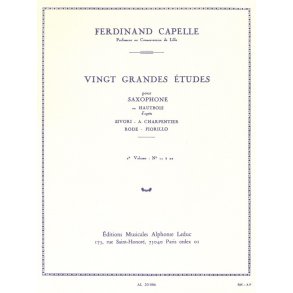 F. Capelle: 20 Grandes Etudes Vol.2 (Oboe solo)