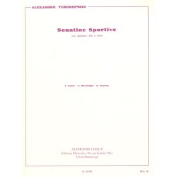 Alexandre Tch&eacute;repnin: Sonatine Sportive For Alto Saxophone And Piano