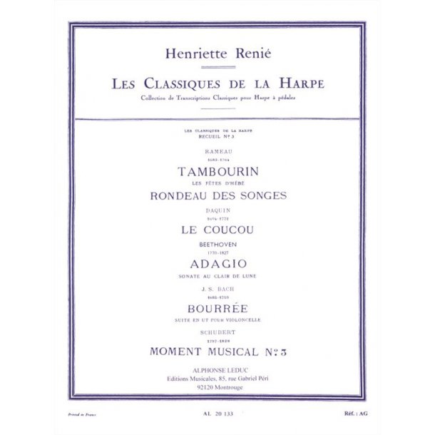 Various Composers: Les Classiques de la Harpe Vol.3 (Harp solo)