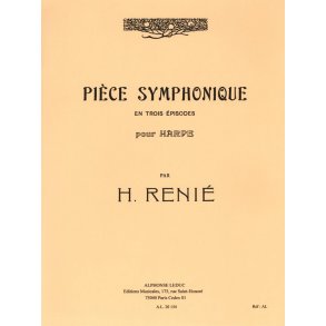 Renie Piece Symphonique En 3 Episodes Harp Book