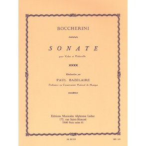 Luigi Boccherini: Sonata (Violin & Cello)
