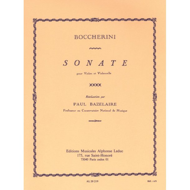 Luigi Boccherini: Sonata (Violin & Cello)