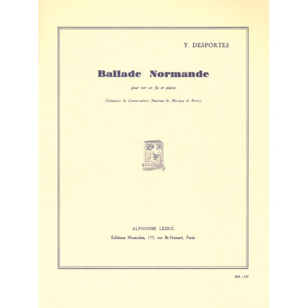 Yvonne Desportes: Ballade Normande (Horn & Piano)