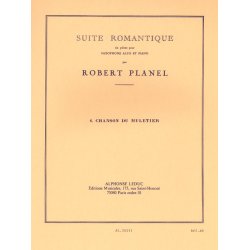 Robert Planel: Suite romantique No.6: Chanson du Muletier (Saxophone-Alto & Piano)