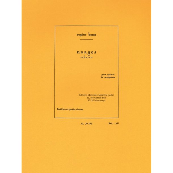 Eug&egrave;ne Bozza: Nuages, Scherzo (Saxophones 4)