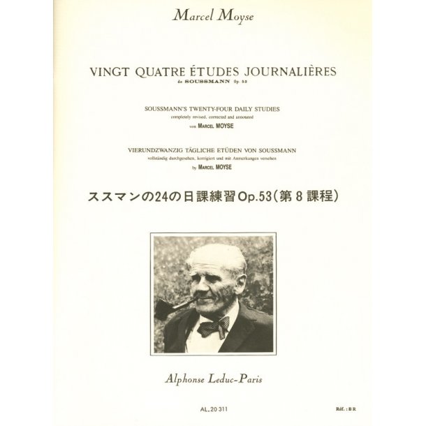 Marcel Mo&yuml;se: 24 Etudes journali&egrave;res de Soussmann Op.53 (Flute solo)