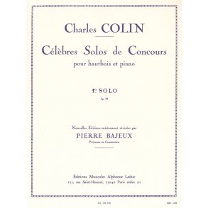 Charles Colin: Solo de Concours No.1, Op.33 (Oboe & Piano)