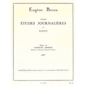 Eugène Bozza: 15 Etudes journalières Op.64 (Bassoon solo)