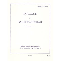 Ren&eacute; Corniot: Eglogue et Danse pastorale (Saxophone-Alto & Piano)