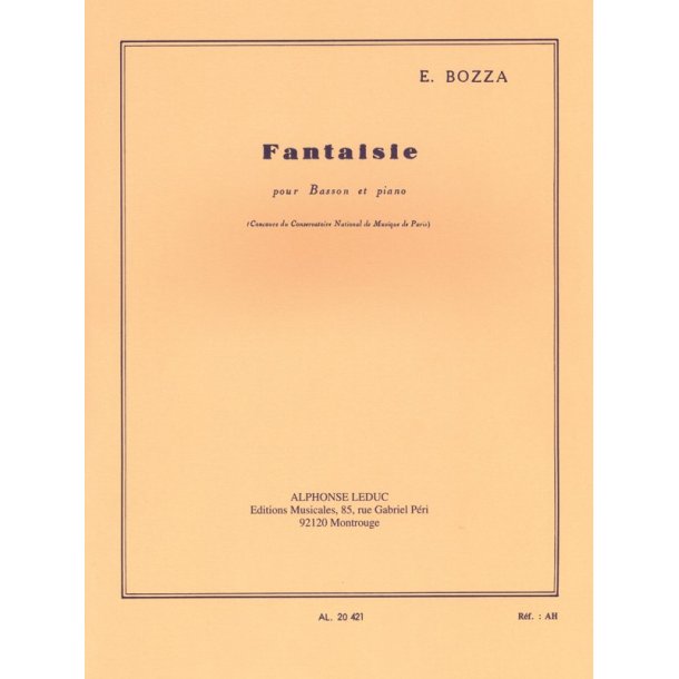 Eug&egrave;ne Bozza: Fantaisie (Bassoon and Piano)