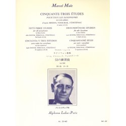Marcel Mule: 53 Etudes Vol.2, d'apr&egrave;s Boehm, Terschak et F&uuml;rstenau (Saxophone solo)