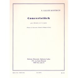 Raymond Gallois-Montbrun: Concertst&uuml;ck (Clarinet & Piano)