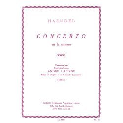 Handel Concerto In F Min Tbn/Pf Bk