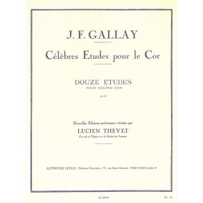 Jacques François Gallay: 12 Etudes pour 2ème Cor Op.57 (Horn solo)