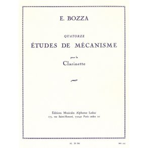 Eugène Bozza: 14 Etudes de Mécanisme (Clarinet solo)