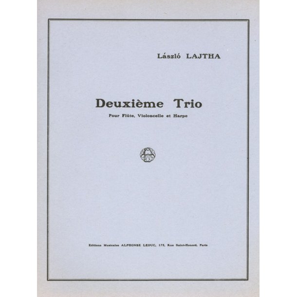 Laszlo Lajtha: Trio No.2, Op.47 (Trio - Mixed)