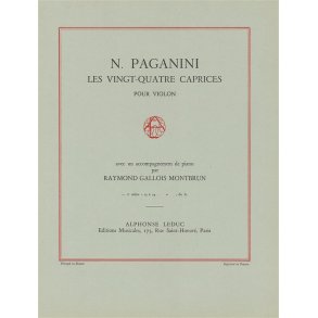 Niccolò Paganini: 24 Caprices Op.1, Vol.2 (Violin & Piano)
