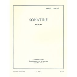 Henri Tomasi: Sonatine (Flute)
