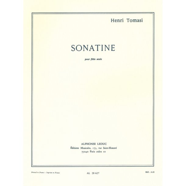 Henri Tomasi: Sonatine (Flute)