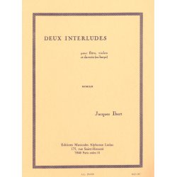 Jacques Ibert: 2 Interludes (Trio - Mixed)