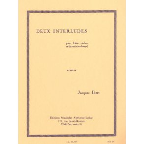 Jacques Ibert: 2 Interludes (Trio - Mixed)