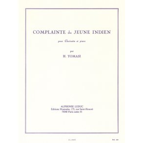 Henri Tomasi: Complainte du jeune Indien (Clarinet & Piano)