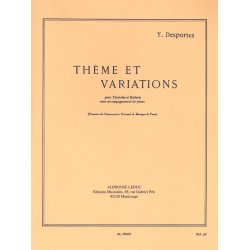 Yvonne Desportes: Th&egrave;me et Variations (Percussion(s) & Piano)