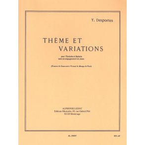 Yvonne Desportes: Thème et Variations (Percussion(s) & Piano)