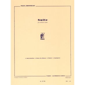 Paul Bonneau: Suite (Clarinet & Piano)