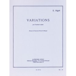 Eug&egrave;ne Bigot: Variations (Trombone & Piano)