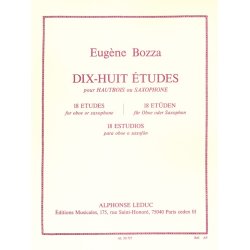 Eug&egrave;ne Bozza: 18 Etudes (Oboe solo)