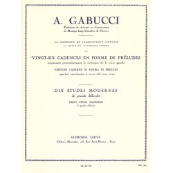 Agostino Gabucci: 26 Cadences en Forme de Pr&eacute;ludes (Clarinet solo)